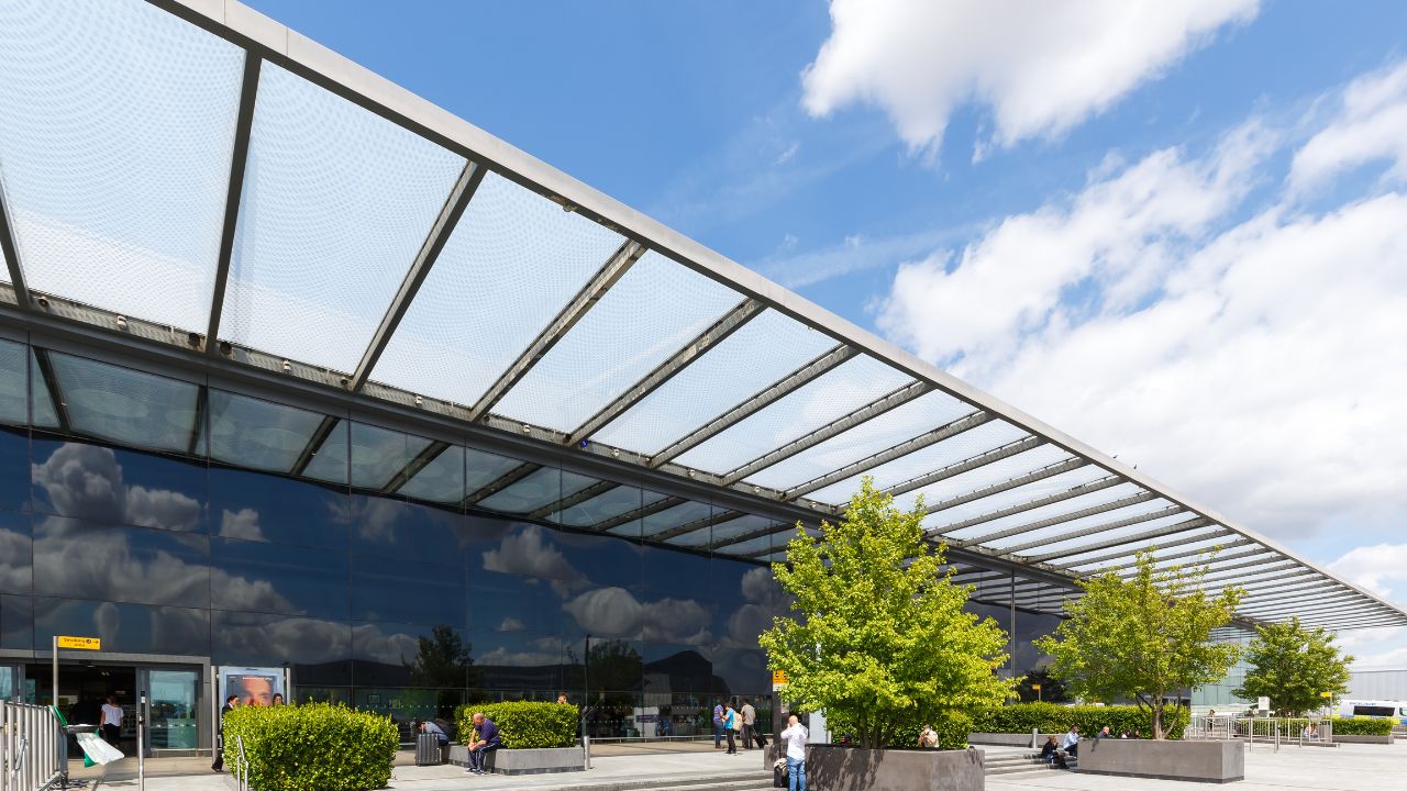 London, United Kingdom - July 31, 2018: Terminal 4 of London Heathrow airport (LHR) in the United Kingdom.