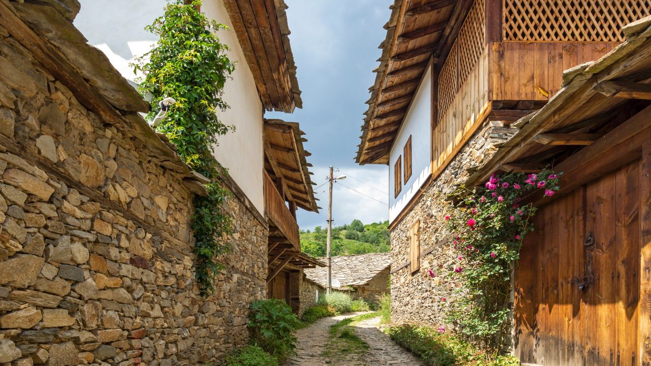 Village of Kovachevitsa with Authentic nineteenth century houses, Blagoevgrad Region, Bulgaria