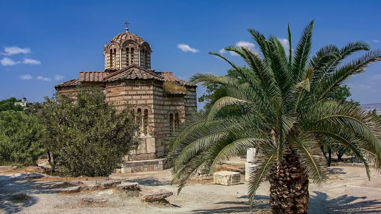 Church of the Holy Apostles, also known as Holy Apostles of Solaki, located in the Ancient Agora of Athens, Greece