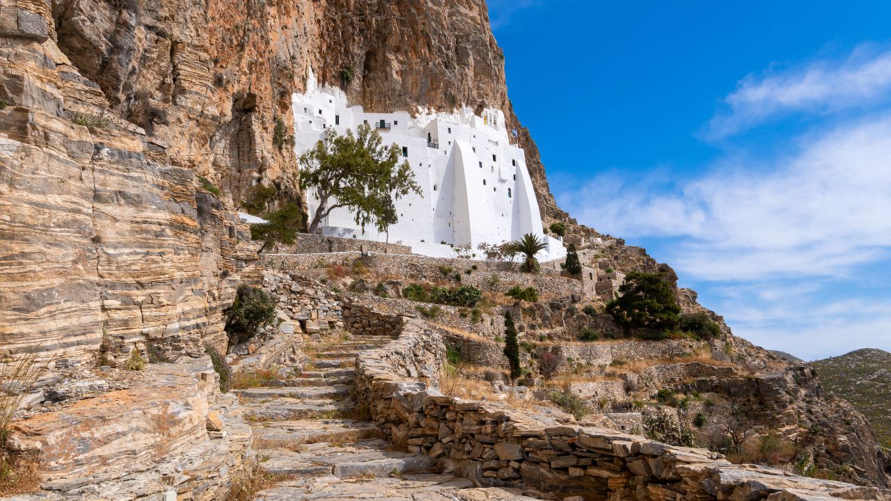 Holy Monastery of the Virgin Mary Chozoviotissa, Amorgos, Cyclades, Greece