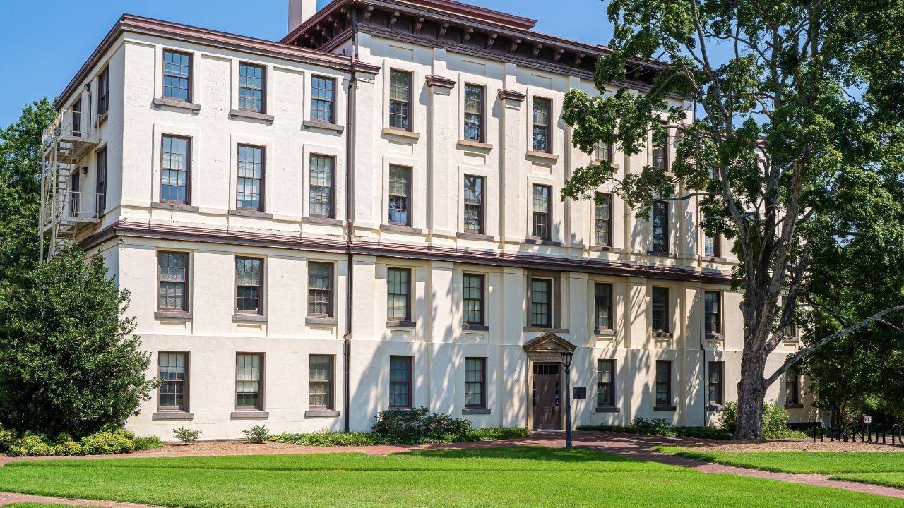 Chapel Hill, North Carolina USA-07 29 2023: The New East Building on the University of North Carolina Campus.