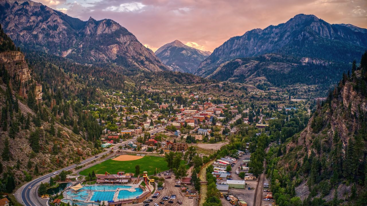 Ouray is a Tourist Mountain Town with a Hot Springs Aquatic Center