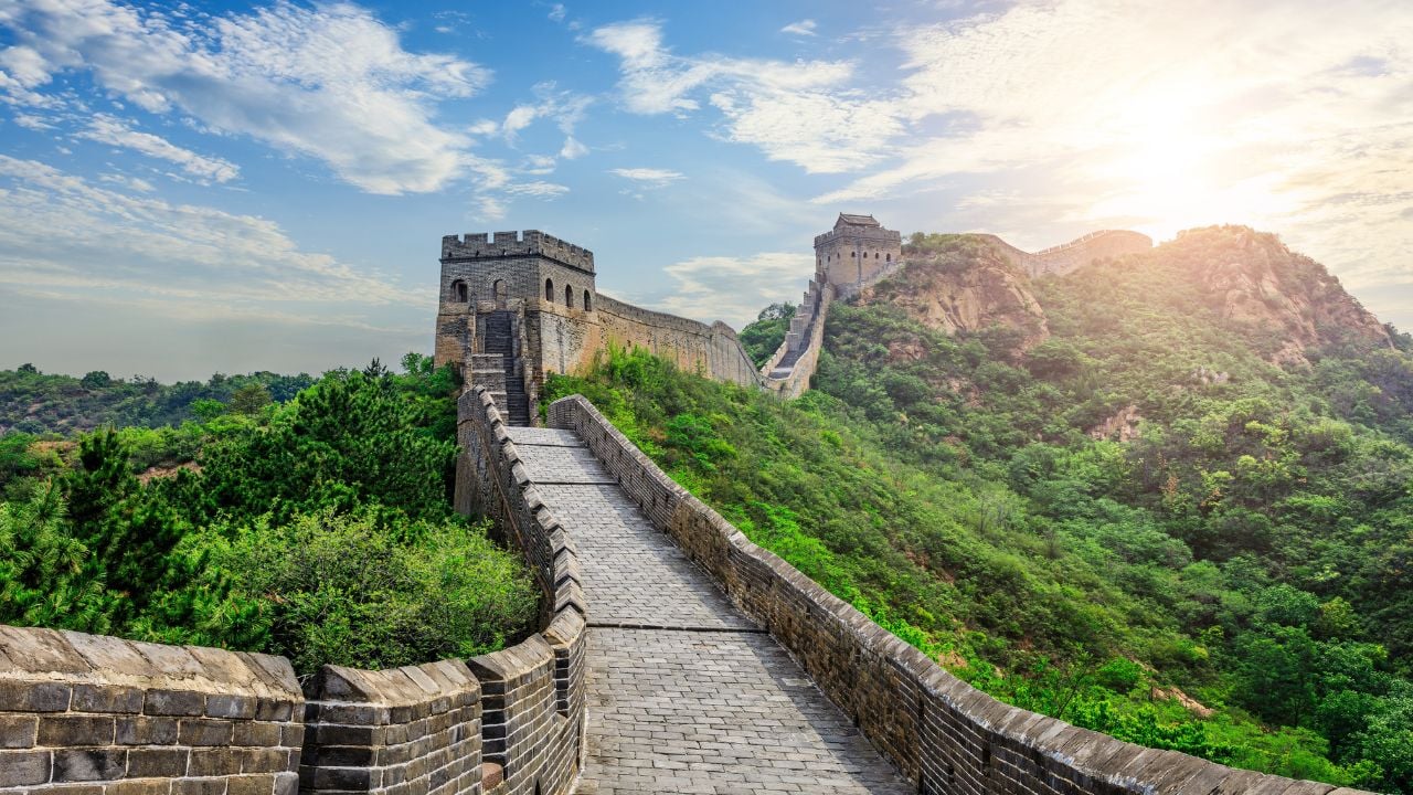 The Great Wall of China. Famous travel destinations in China.