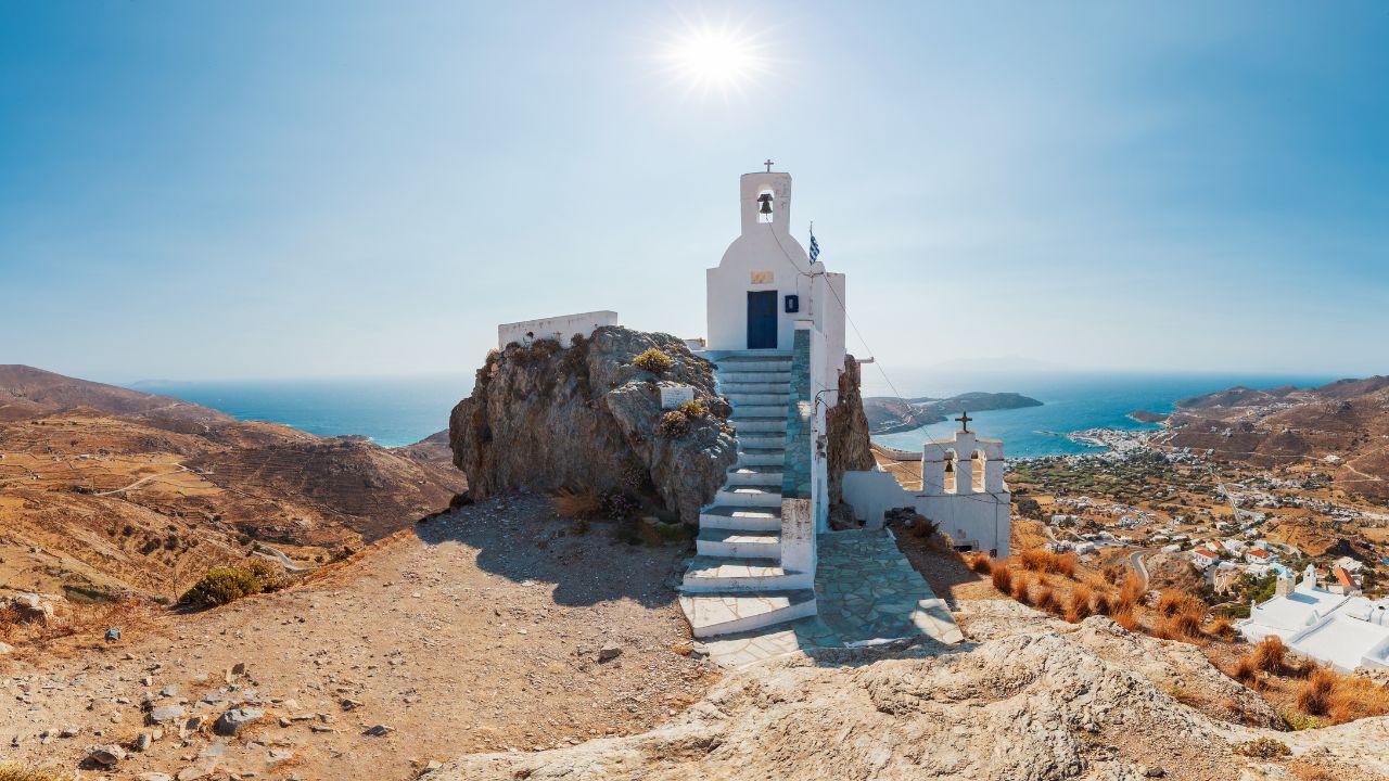 Church in the top of Serifos island ,Greece!