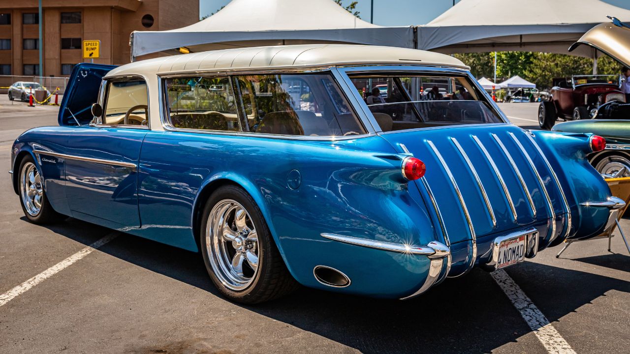 1954 Chevrolet Corvette Nomad Station Wagon at a local car show.