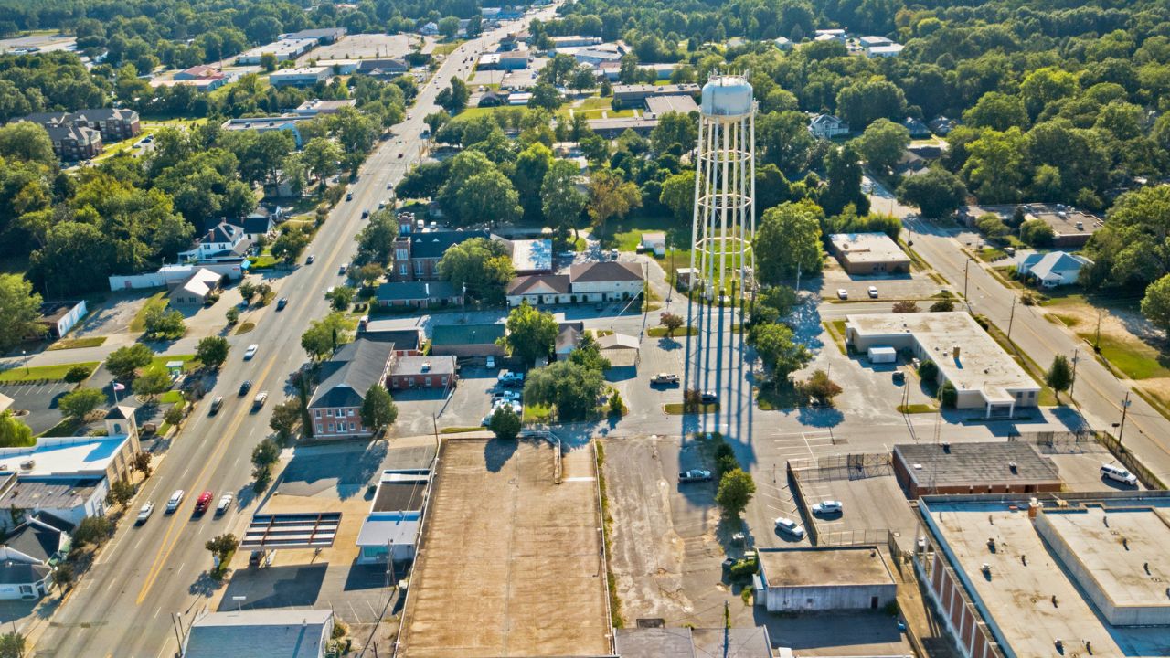 Downtown Camden, South Carolina, USA