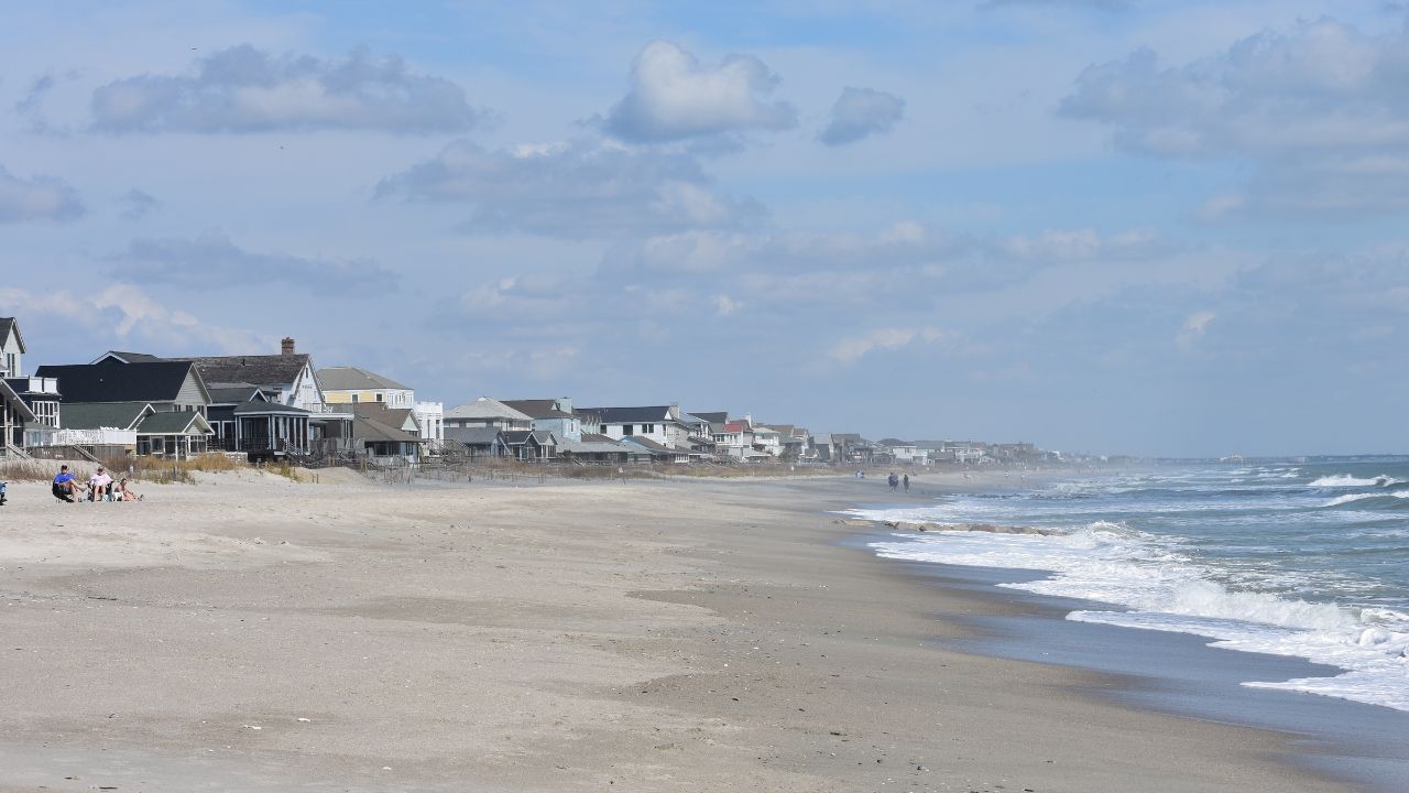 Pawleys Island South Carolina ocean beach scene