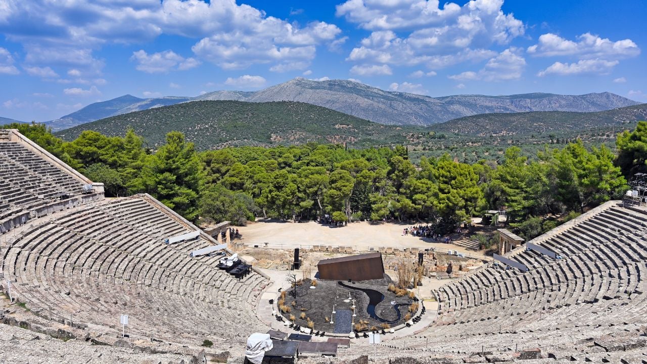 The Epidaurus Ancient Theatre is a theatre in the Greek old city of Epidaurus