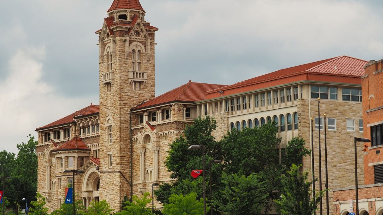 LAWRENCE, UNITED STATES - Jul 11, 2021: TheUniversity of Kansas Natural History Museum in Lawrence, KS, the USA