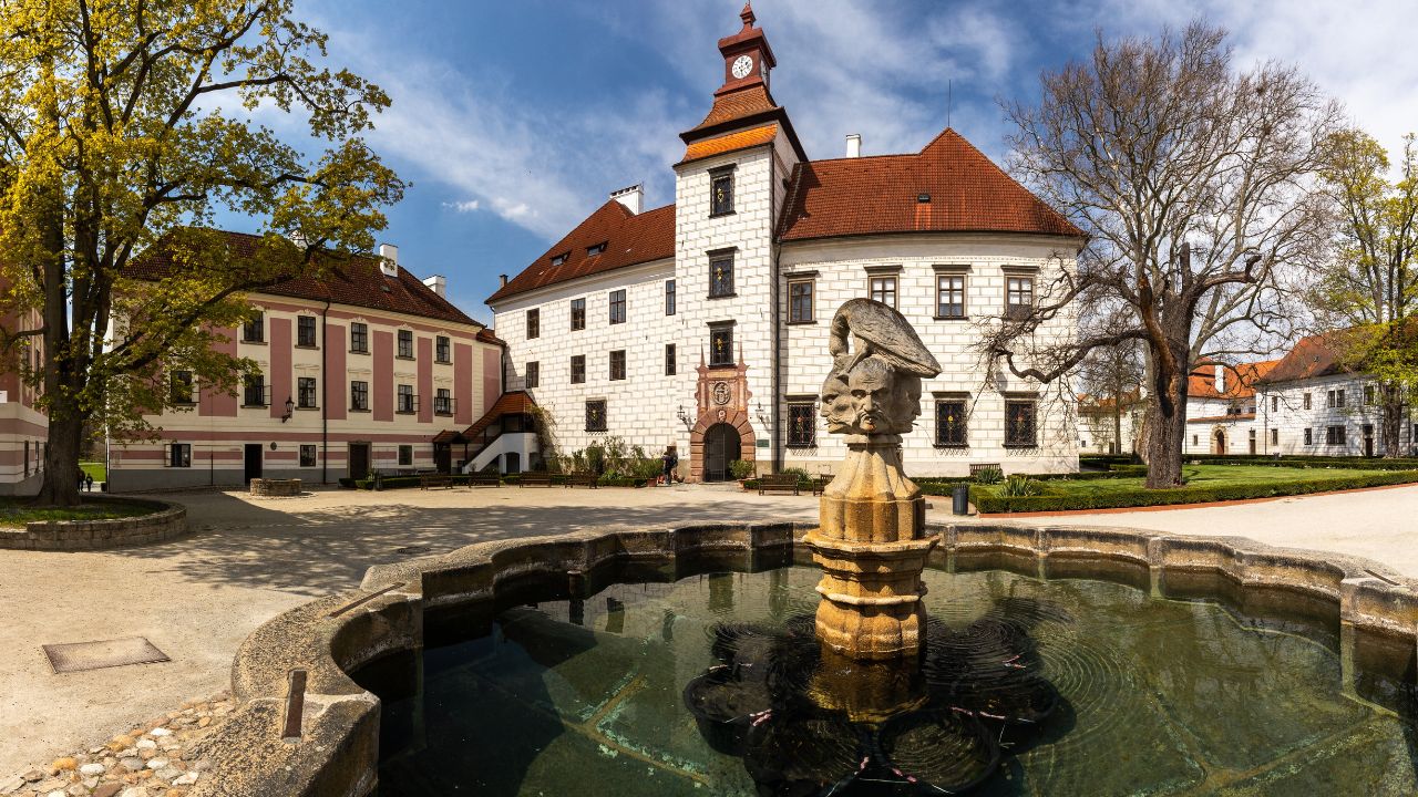 Lovely town of Trebon, Southern Bohemia, Czech Republic