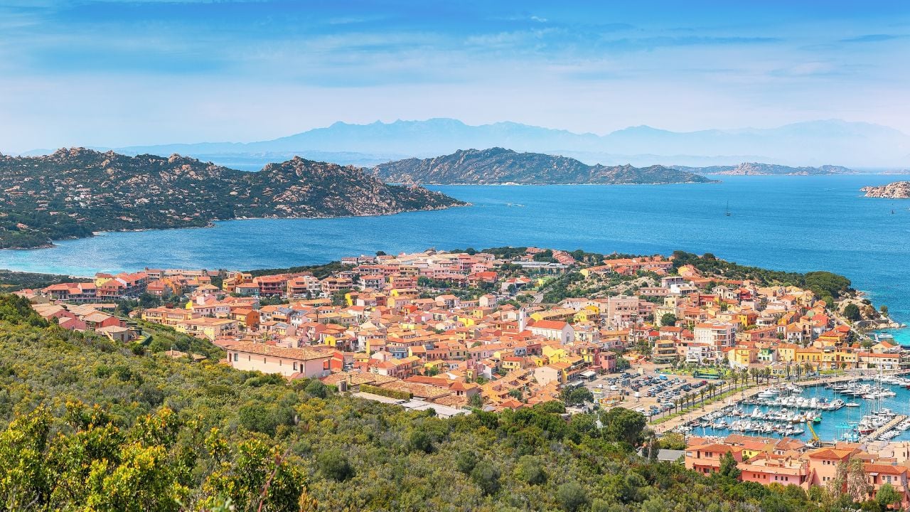 Fantastic view on Palau port. Location: Palau, Province of Olbia-Tempio, Sardinia, Italy, Europe