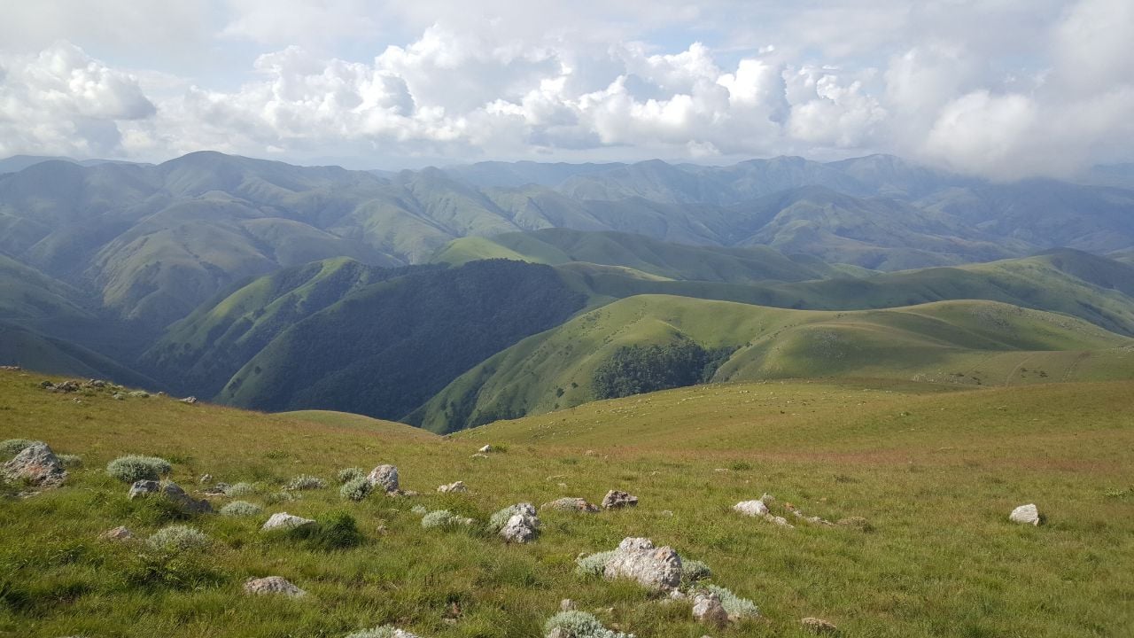 Scenery from Emlembe the highest mountain in Eswatini