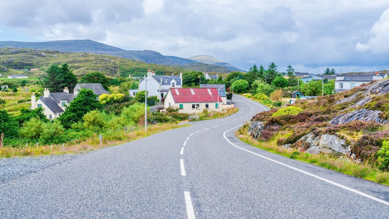 Tarbert on the Isle of Harris in the Outer Hebrides, Scotland