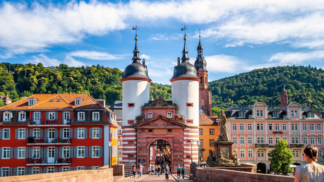 Old Bridge, Old city of Heidelberg, Germany