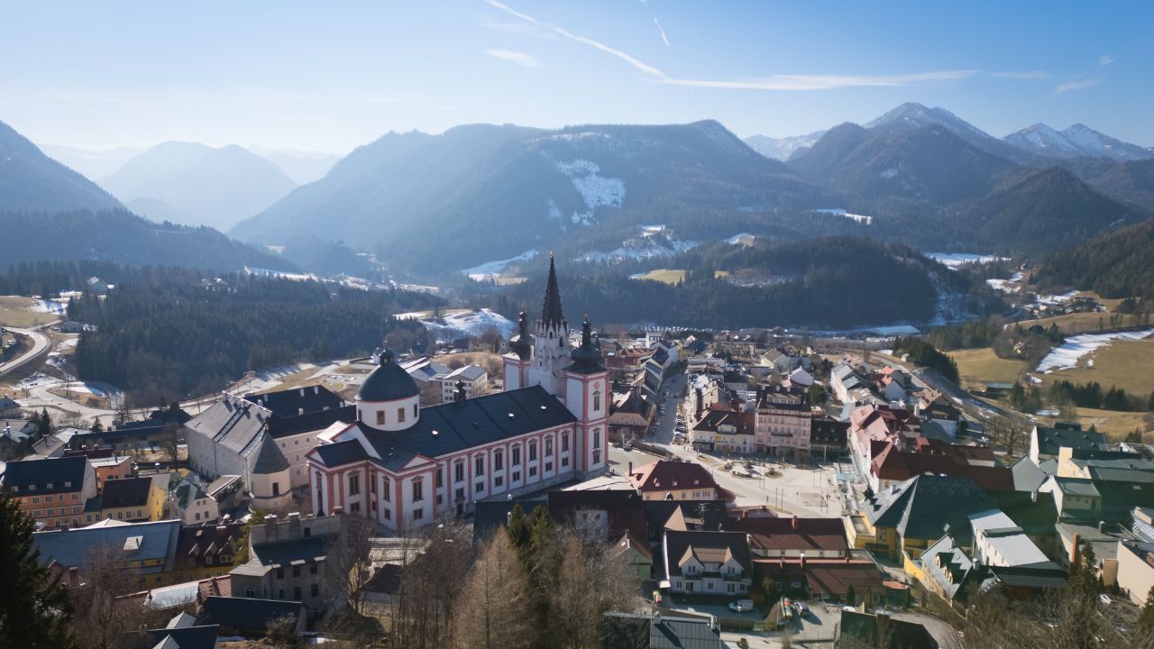 Mariazell in Styria, pilgrimage destination in Austria