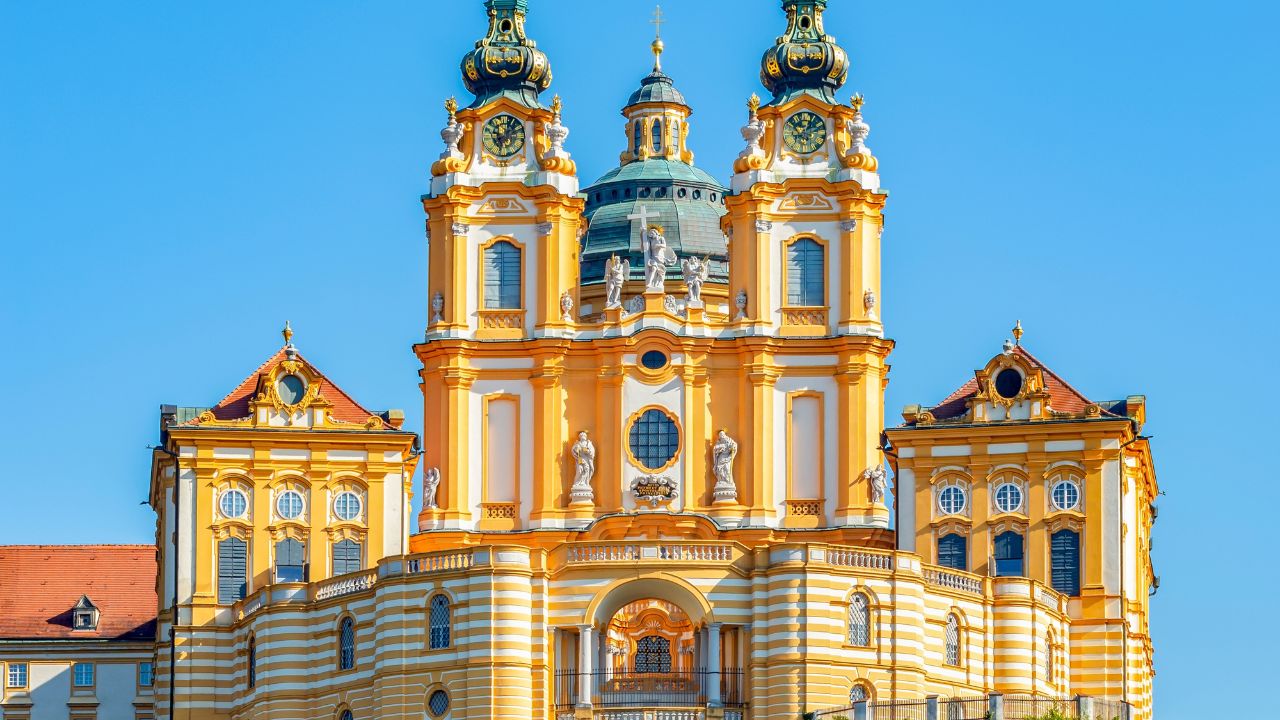 Melk abbey in Wachau valley, Austria