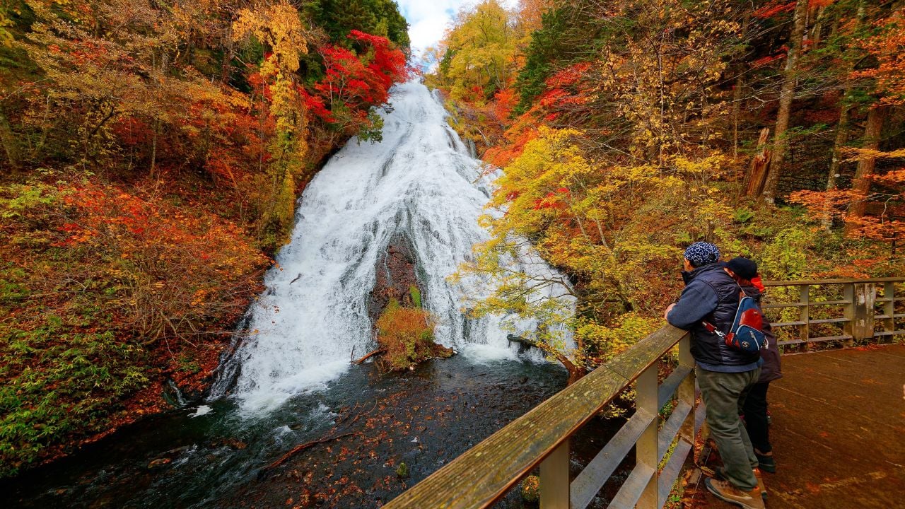 Yudaki Waterfall in Nikko National Park, Japan.