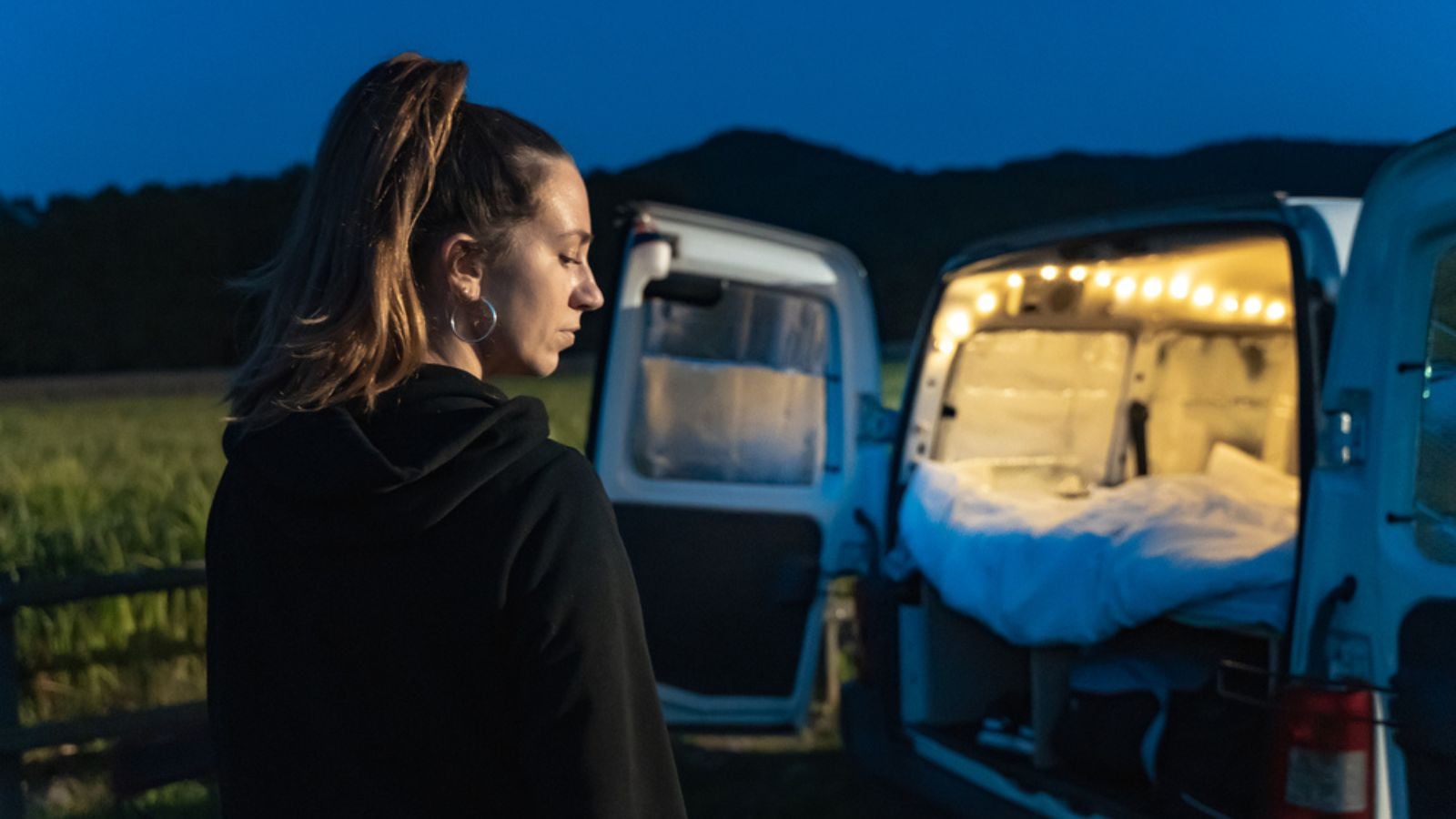 worried-stressed-upset-woman-van-life-camping