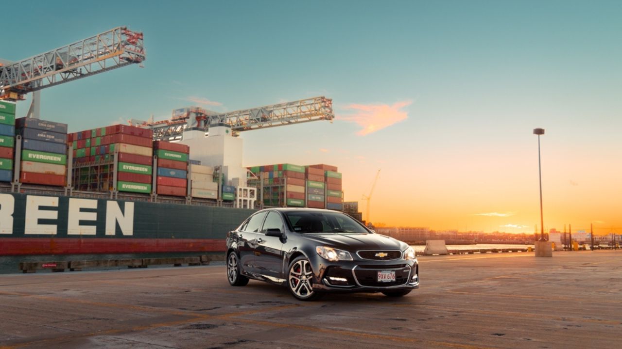 Boston, MA USA - Chevrolet SS at sunset
