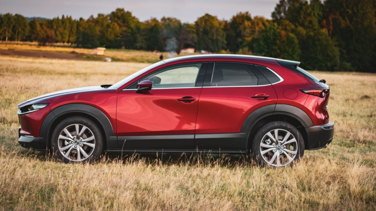 Bucegi, Romania - Mazda CX-30 side profile