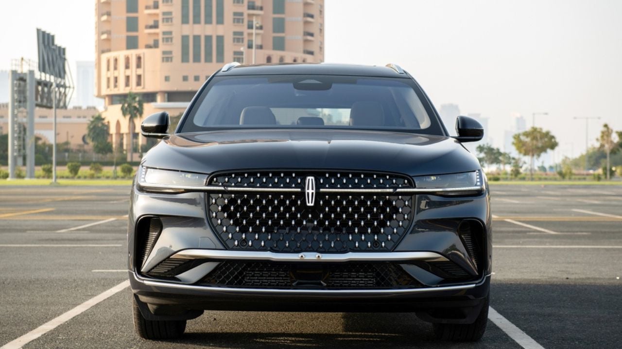 Doha, Qatar - Lincoln Nautilus SUV car on Doha roads