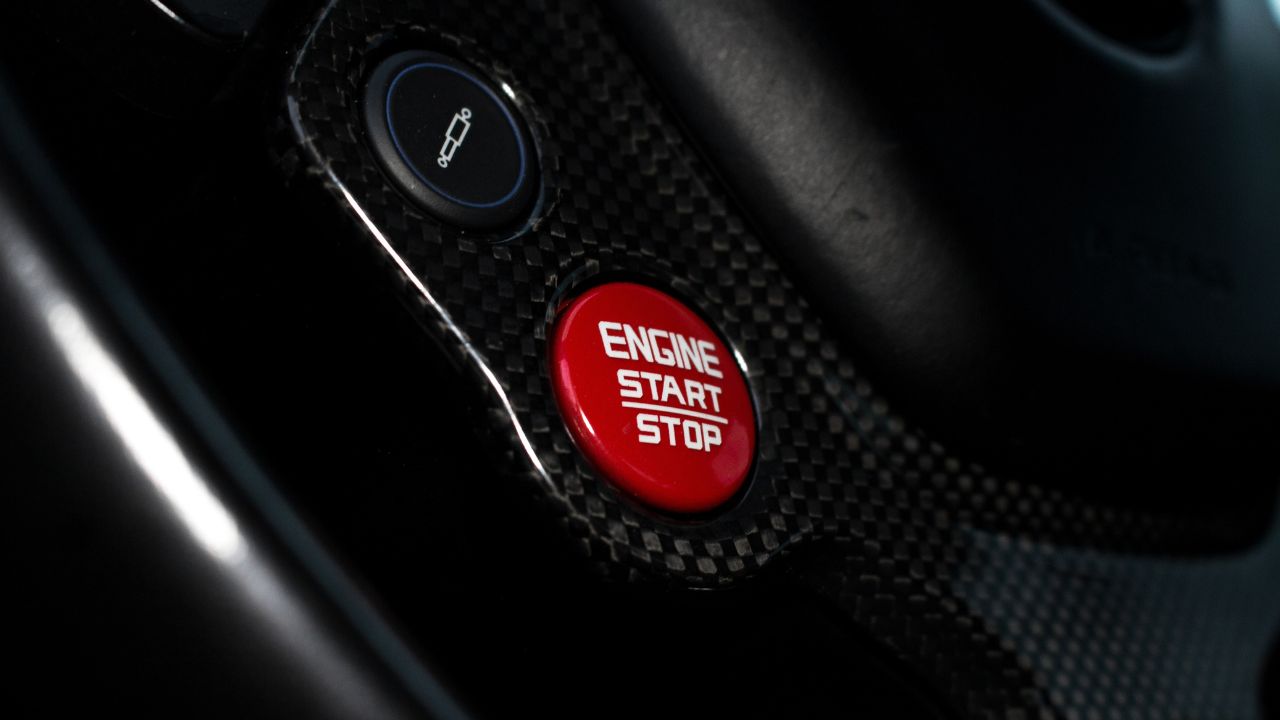 Ferrari start button