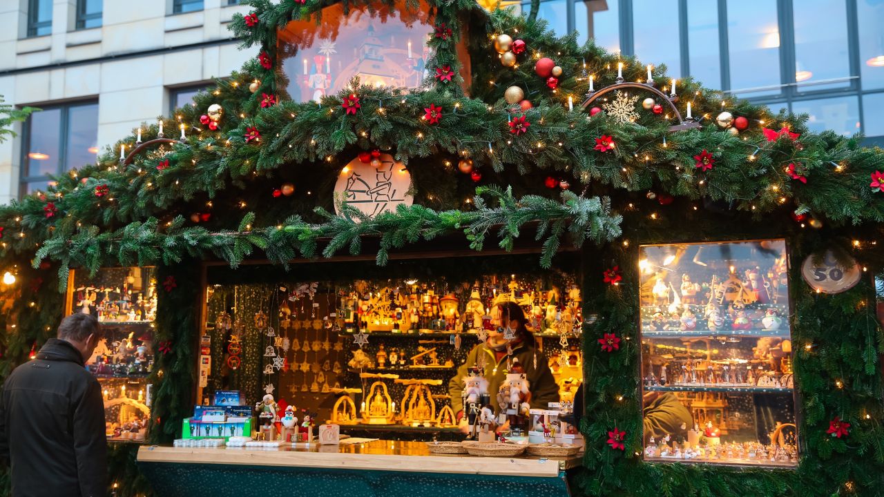 Christmas New Year's Market in Dresden, Saxony, Germany December 21, 2022