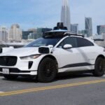 A Waymo-operated Jaguar I-Pace