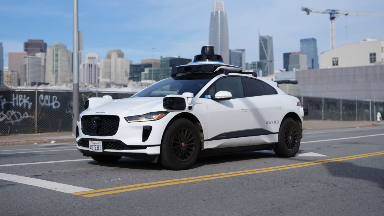 A Waymo-operated Jaguar I-Pace