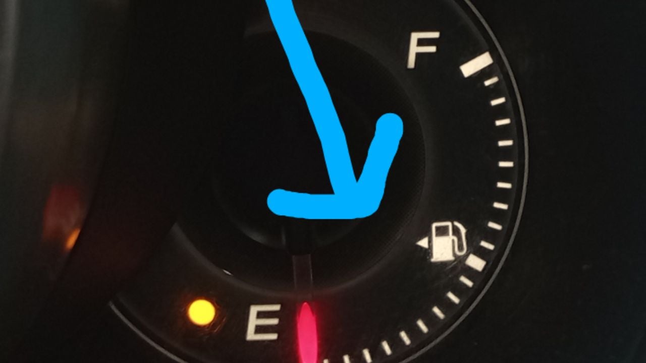 fuel filler indicator.