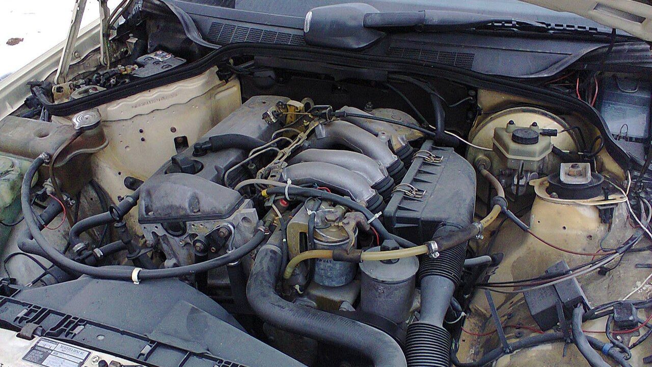 Mercedes OM601 diesel engine.