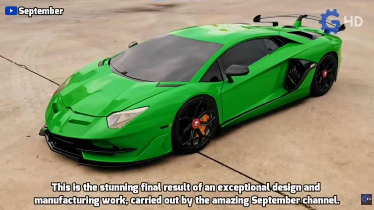 Scale Lamborghini model build by @September.
