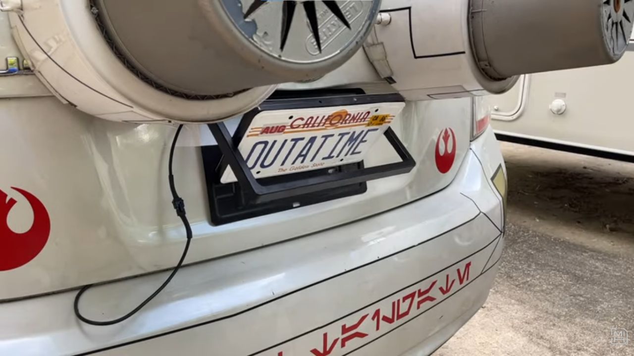 License plate flipper.