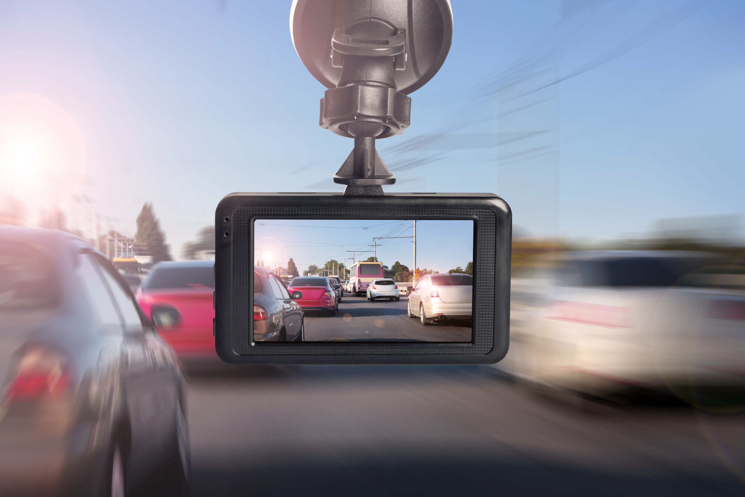 dashcam in traffic