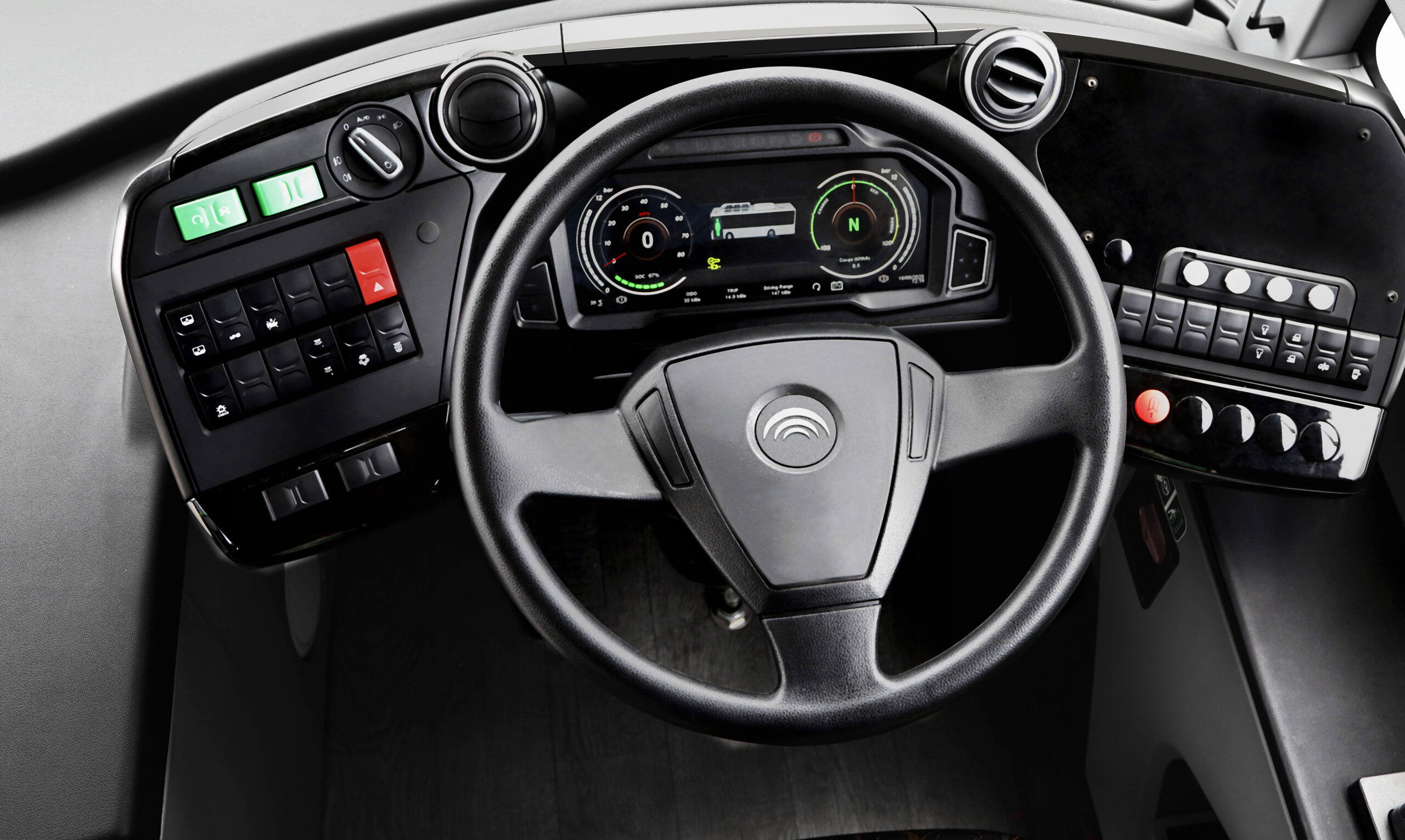 Yutong E12 dashboard.