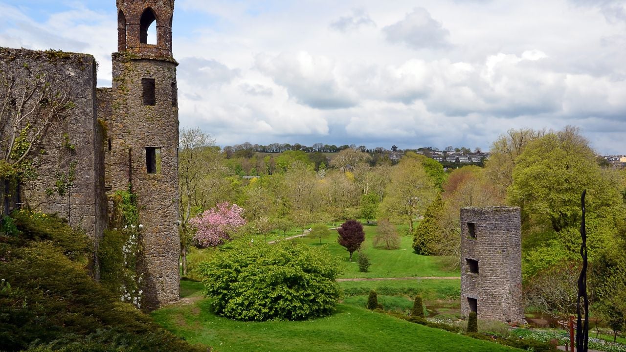 tower and part of Blarney Castle in Ireland