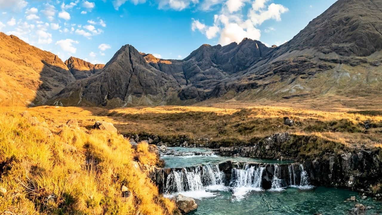 The Fairy Pools in autumn, Glen Brittle, Skye, Scotland - UNited Kingdom