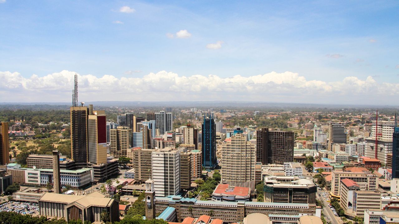 Nairobi skyline, the capital of Kenya