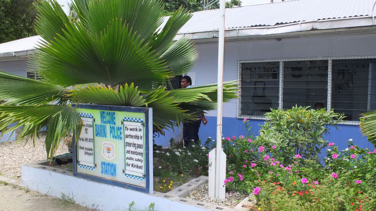 South Tarawa / Kiribati - 31st March 2014 - Bairiki Police Station