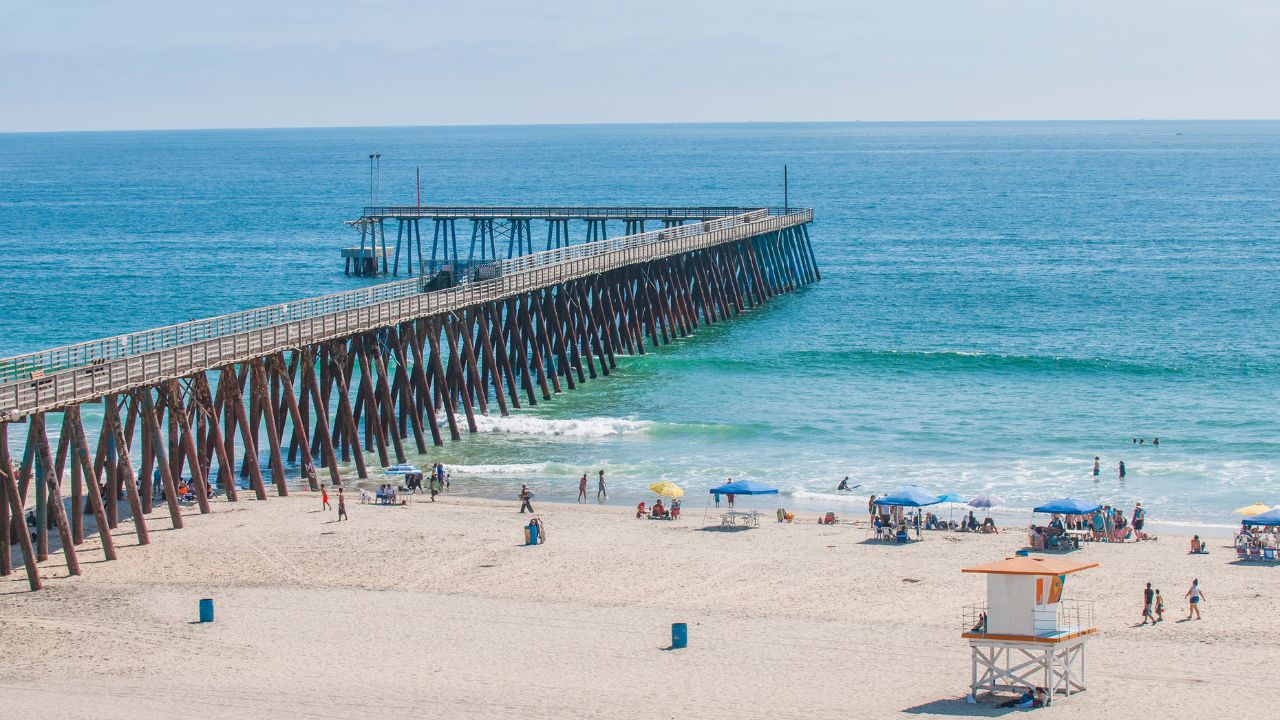Rosarito, Baja California/MEXICO- Jul 19 2018: Rosarito is a very atractive place to visit in summer time, people from other parts of Mexico and the USA come to visit the beach.