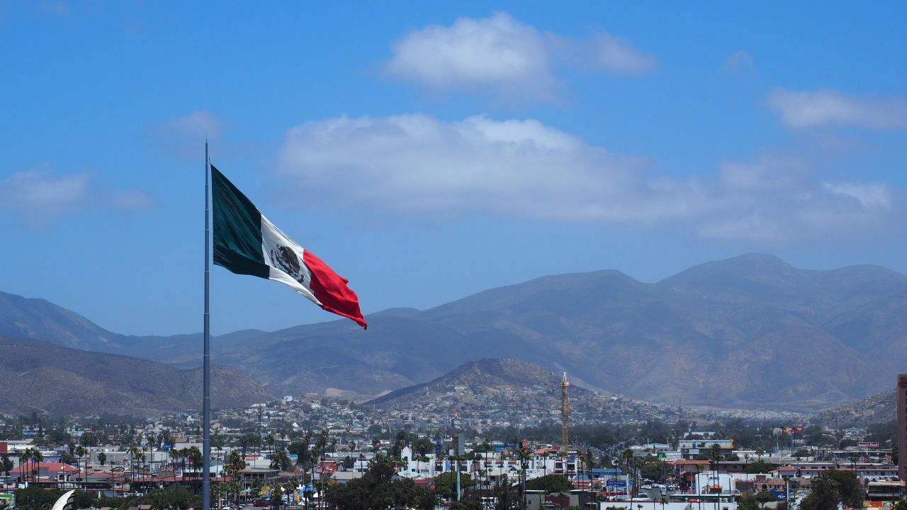 The waterfront landscape of the city of Ensenada, Mexico