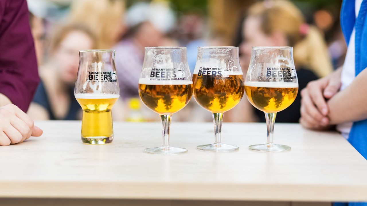 Budapest, Hungary - 7 July, 2019: Beer Festival in Budapest City Center