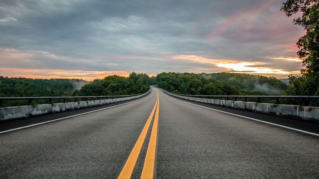 The Natchez Trace Parkway in Franklin, Tennessee