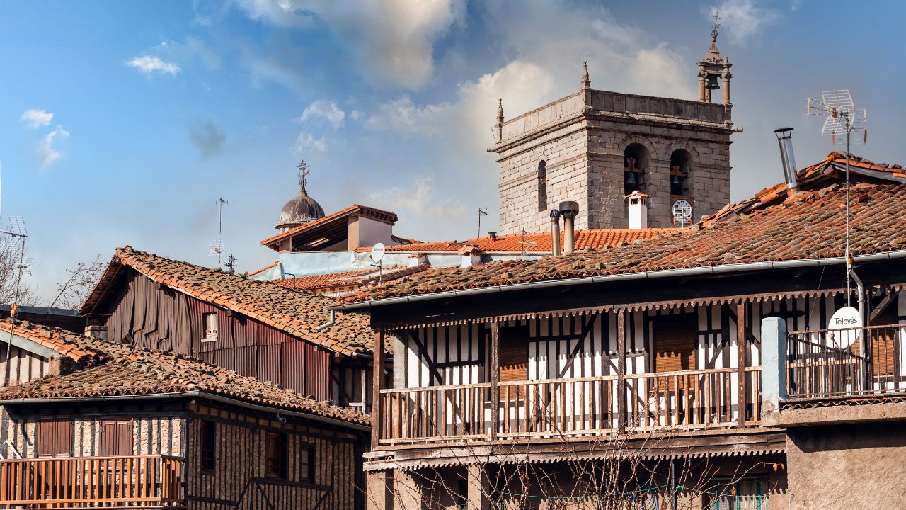 La Alberca, Spain - December 5, 2021: La Alberca is a Spanish municipality and town in the province of Salamanca, in the autonomous community of Castilla y León.