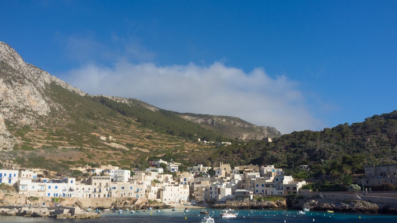 Beautiful view of Marettimo island in the Aegadi's archipelago