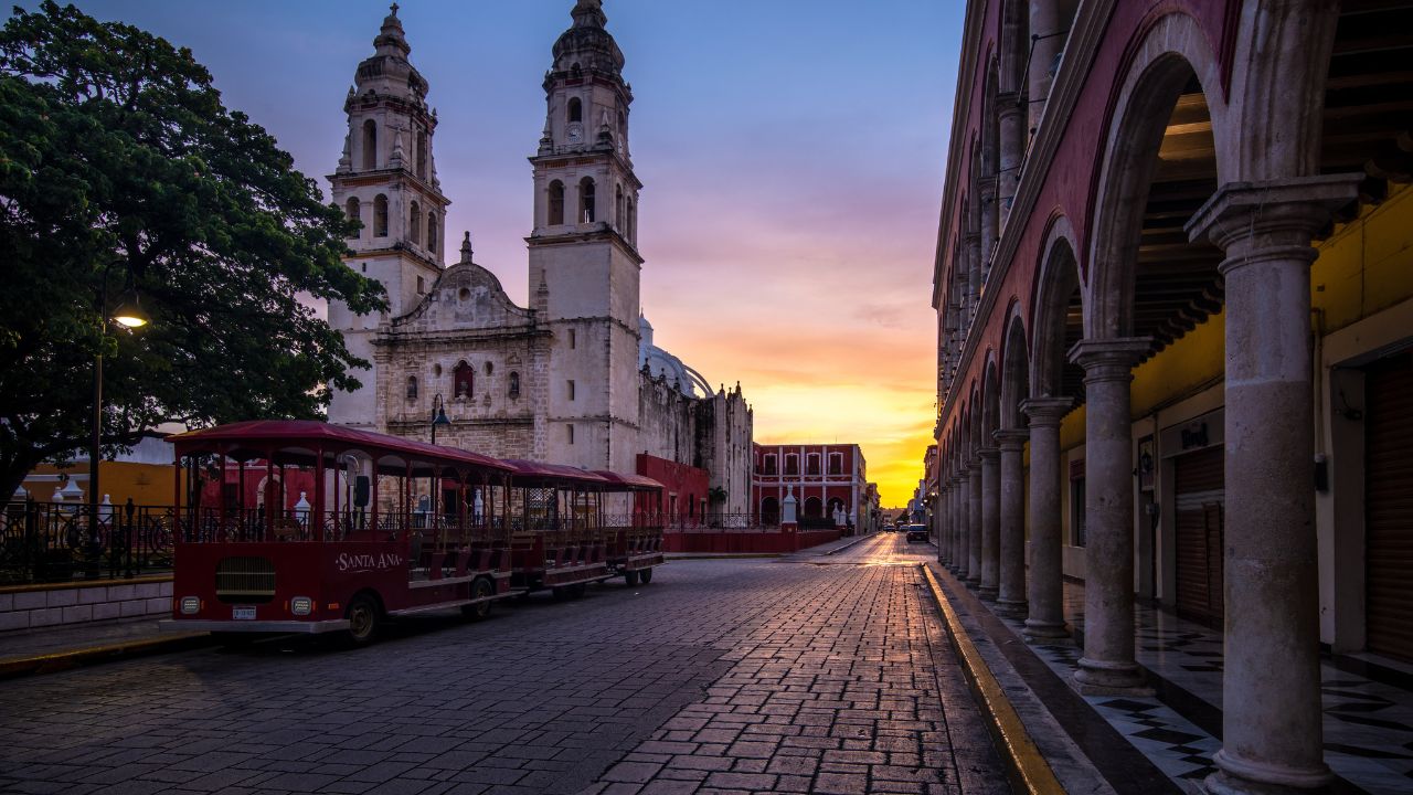 Campeche, Mexico - 7/16/2019: Sunrise at Campeche