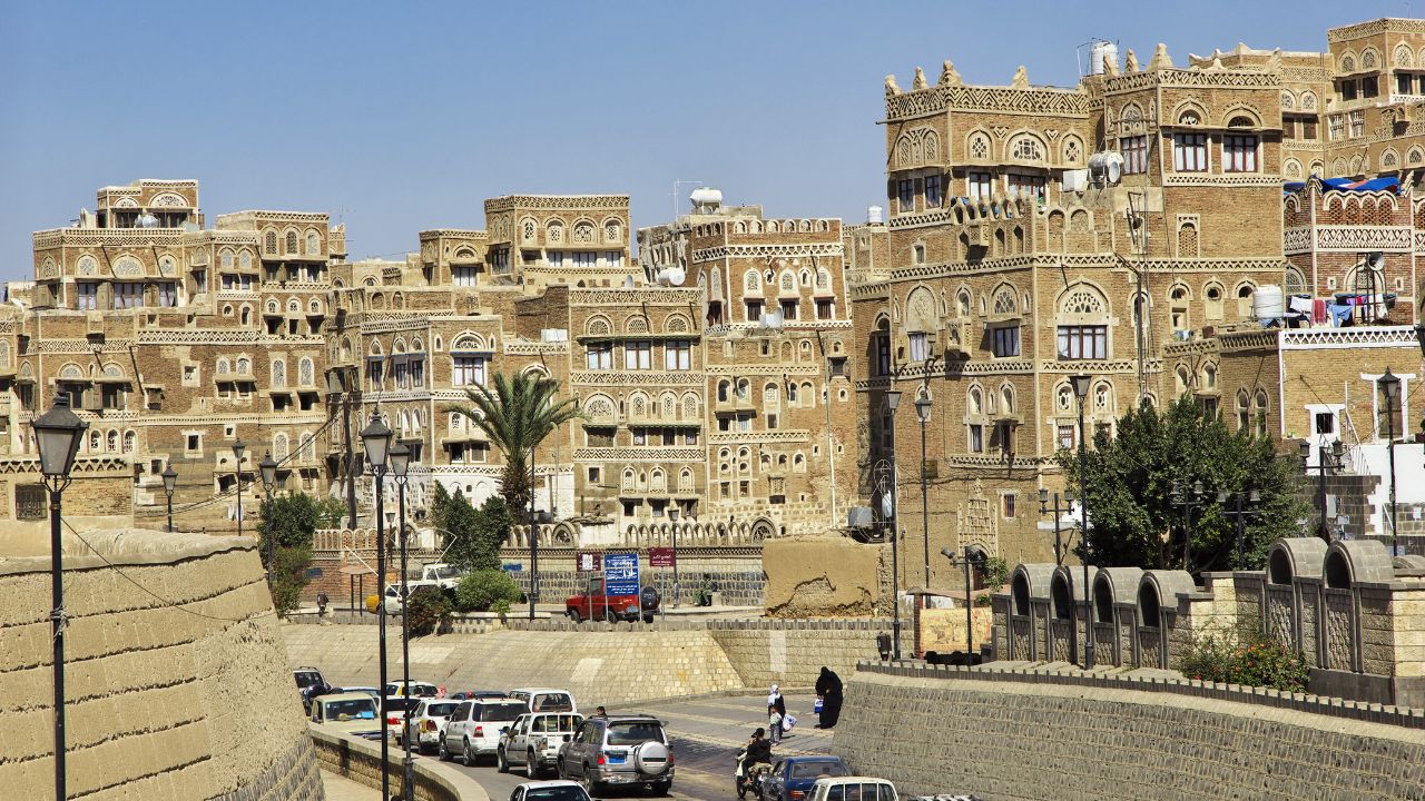 Sana'a / Yemen - 30 Dec 2012: The vintage house in Sana'a, Yemen