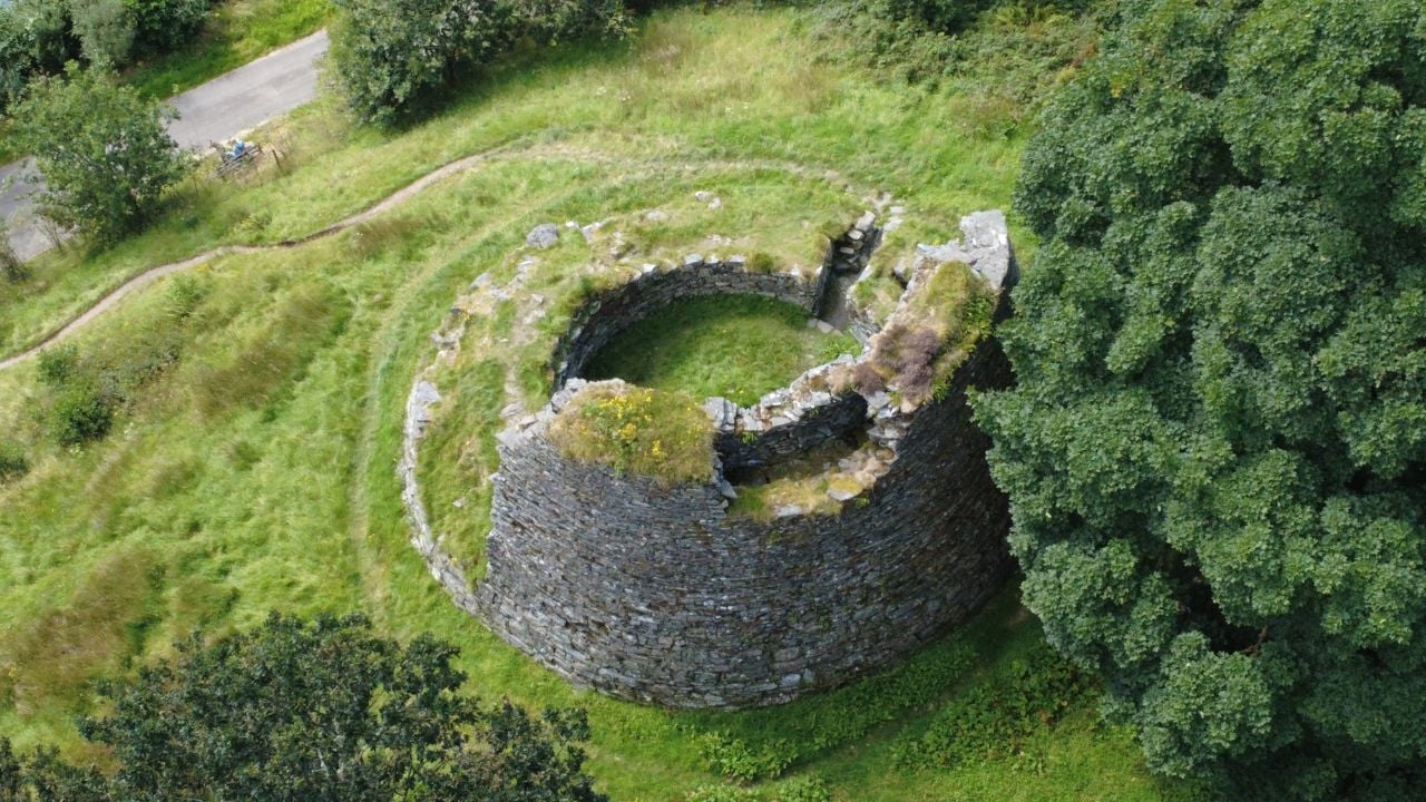 Dun Troddan - ancient remains of an iron age broch, Gleann Beag, Glenelg, Kyle, Highland Scotland, UK