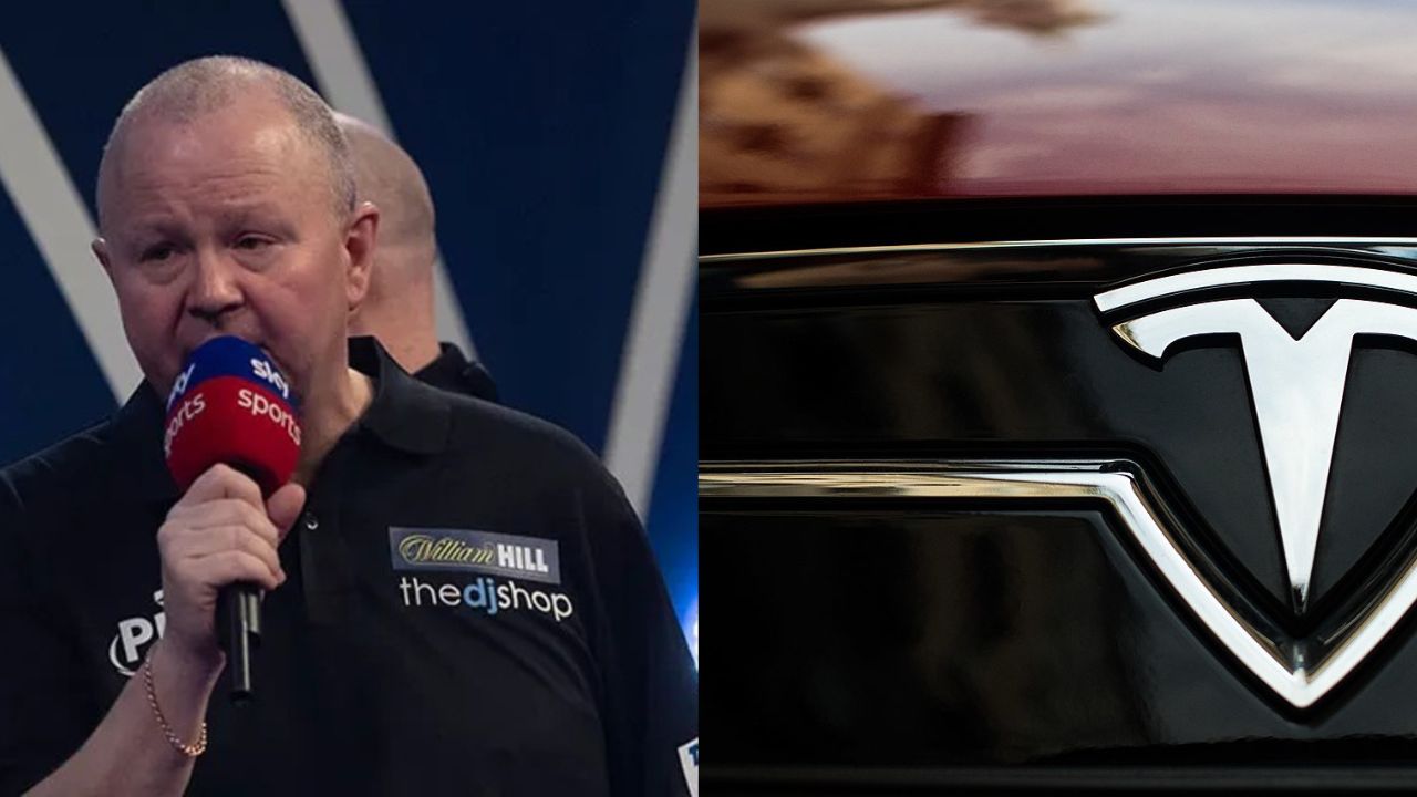 George Noble and Tesla badge.