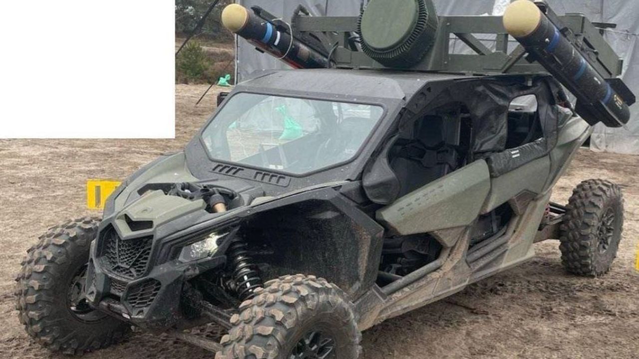 Ukraine’s Hellfire missile-armed Can-Am Maverick X3.